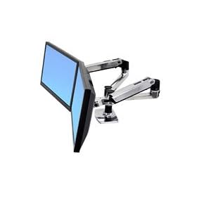 Ergotron LX Dual Side-by-Side Arm - Mounting kit ( desk clamp mount, grommet mount, 2 articulating arms, 2 extension brackets ) for LCD display - screen size: up to 24" - mounting interface: 100 x 100 mm, 75 x 75 mm - desktop stand