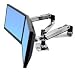 Ergotron LX Dual Side-by-Side Arm - Mounting kit ( desk clamp mount, grommet mount, 2 articulating arms, 2 extension brackets ) for LCD display - screen size: up to 24" - mounting interface: 100 x 100 mm, 75 x 75 mm - desktop stand