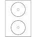 200 CD-ETIKETTEN 117 MM WEISS KOMPATIBEL ZWECKFORM L6043-100