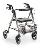 Guardian Envoy 480 Deluxe Rolling Walker - Rose