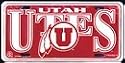 Utah Utes License Plate