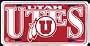 Utah Utes License Plate