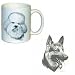 German Shepherd Coffee Mug, Porcelain by Rosalinde (11 oz.)