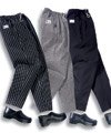 Chef Pants - Elastic Waist Cotton Classic Baggy