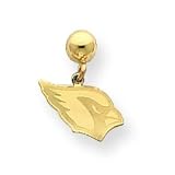 14K Arizona Cardinals Plain Logo Ball Post Earrings