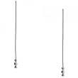 Beaded Style Drop Earrings w/ Post Backs - Sterling Silver Jewelry
