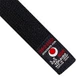 Tokaido Black Obi (Rank Belt) - 100% Cotton or 100% Satin