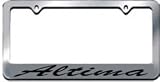 Altima Chrome License Plate Frame with 2 Free Caps
