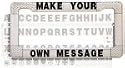 Personalized License Plate Frame Kit