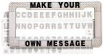 Personalized License Plate Frame Kit
