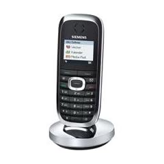 Siemens Gigaset SL37 H Mobilteil inkl. Ladeschale schwarz/chrom