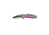 Kershaw Chive Ken Onion Folding Knife Rainbow Plain Mod Drop Point Frame Lock Pocket Clip... by Kershaw