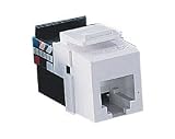 Leviton 40836-BW QuickPort RJ11 6-Conductor Connector, White