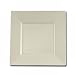 Square Plastic Dessert plates, 6.5 Inch - 10 Count