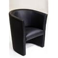 Cocktailsessel Goya Schwarz Napalon Leder Designer Sessel