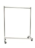 Heavy Duty 5 Foot Garment Z-Rack Single Rail With 5 Foot Uprights Garment Rack Color: White