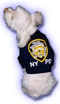 NYPD Dog T-shirts for Dogs 12-25 lbs.