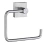 House Euro Toilet Roll Holder in Brushed Chrome Finish