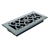 American Metal RU410TSN-R Satin Nickel Floor Register - 4x10