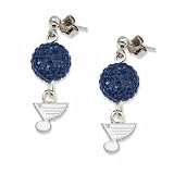 St. Louis Blues Ovation Crystal Earrings