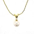 Gold Plated Brass Necklaces with Clear CZ, 16,18 Inches Gold Plated Brass Necklaces with Clear CZ, 16,18 Inches