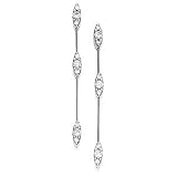 Image of Eighteen Carat White Gold Diamond Earrings