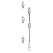 Eighteen Carat White Gold Diamond Earrings