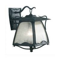Kenroy Home 70260EP GaudiWall Lantern with Frosted Seeded Glass Panels, Ebony Pearl, Small by Kenroy Home