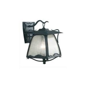 Kenroy Home 70260EP GaudiWall Lantern with Frosted Seeded Glass Panels, Ebony Pearl, Small by Kenroy Home