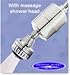 Crystal Quest Shower Filter Chrome with Massage Shower Head
