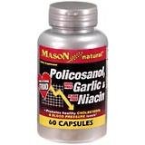 Natural Policosanol Garlic & Niacin Caps by Masol 60
