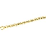 CleverSilver's 14K Yellow Hollow Oval Link Chain 8 Inch