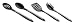 Kitchen & Housewares : Calphalon 4 Pc. Nylon Utensil Set - (Spoon. Slotted Spoon, Slotted Turner, Pasta Fork)