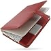 Electronics : Luxury RED Leather Premium Case for Acer Aspire One (120GB version)