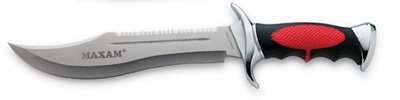 Maxam® Hunting Knife with red & black handle
