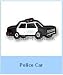 Shoe Doodles Police Car Charm
