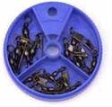 Snap Swivel Assortment Black 20pcs - Eagle Claw Tackle 01182-002, Fishing Ter...