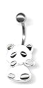 Belly Button Ring Dangle Panda Bear Navel Ring