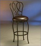 Oxford OX225 Swivel Bar Stool - Autumn Rust with Ford Brown