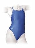 Solid Royal Women's Skinback Swimsuit with Piping (Size 36)