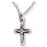 Sterling Silver Cross and 13-inch Chain for Children