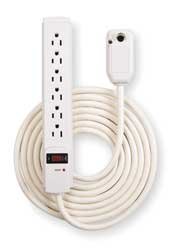 Power First 2XYP6 Surge Outlet Strip, LCDI, 6 Outlets
