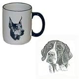 German Shorthaired Pointer Country Mug, Porcelain by Rosalinde (12 oz.)