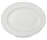 Lenox Courtyard Gold Ivory China 16 Oval Platter