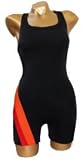 Swimwear for women Shorty2 Blk/Red/Orange