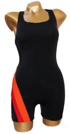 Swimwear for women Shorty2 Blk/Red/Orange