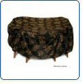 Two Dogs Designs, 84 Round Table Cover, Banana Leaves