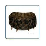 Two Dogs Designs, 84 Round Table Cover, Banana Leaves by Two Dogs