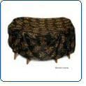 Two Dogs Designs, 84 Round Table Cover, Banana Leaves from Dog Accessories