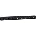 Polyconn PCM10-125-08BW Black Anodizing Aluminum Manifold, 1/4" NPT Female x 1/8" NPT Female, 1-1/2" Centers, 8 Stations